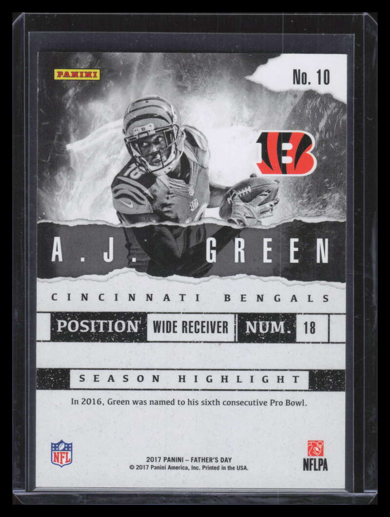 2017 Panini Father's Day Panini Collection Cracked Ice 10 A. J. Green 19/25