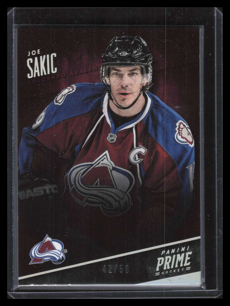 2013-14 Panini Prime Holosilver 24 Joe Sakic 42/50