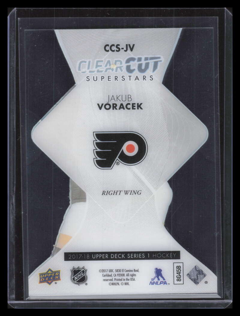 2017-18 Upper Deck Clear Cut Superstars CCSJV Jakub Voracek