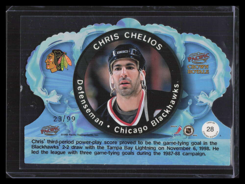 1998-99 Crown Royale Limited Series 28 Chris Chelios 23/99