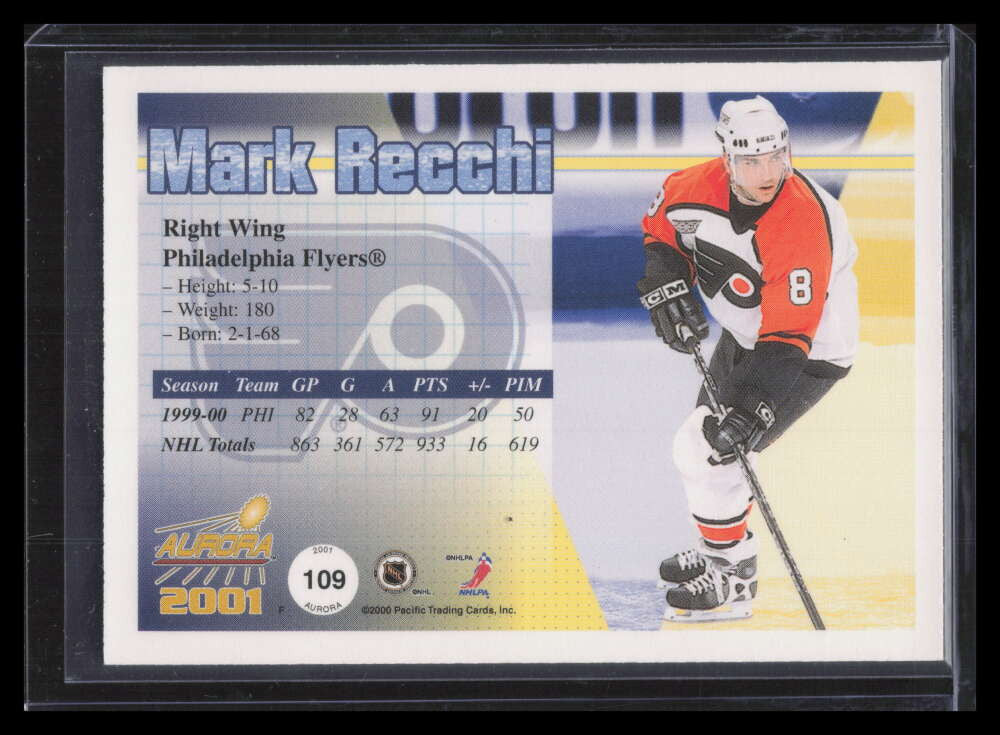 2000-01 Aurora Premiere Date 109 Mark Recchi 33/50
