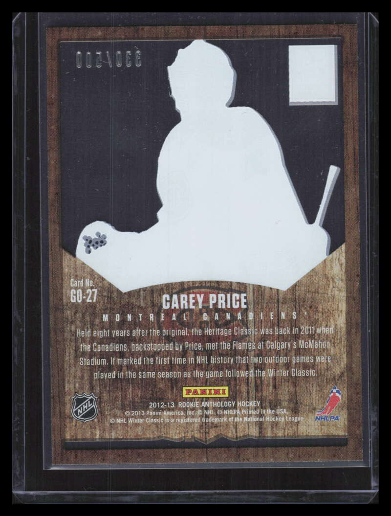 2012-13 Elite The Great Outdoors 27 Carey Price 330/500