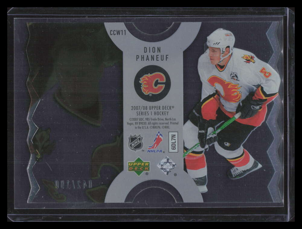 2007-08 Upper Deck Clear Cut Winners ccw11 Dion Phaneuf 42/100