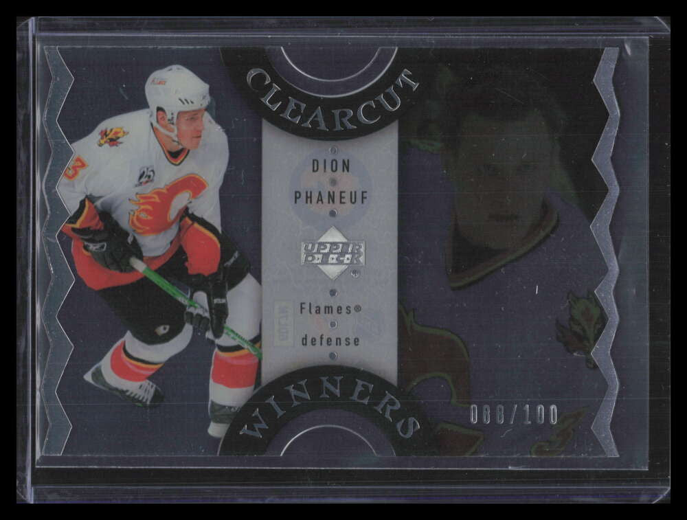 2007-08 Upper Deck Clear Cut Winners ccw11 Dion Phaneuf 88/100