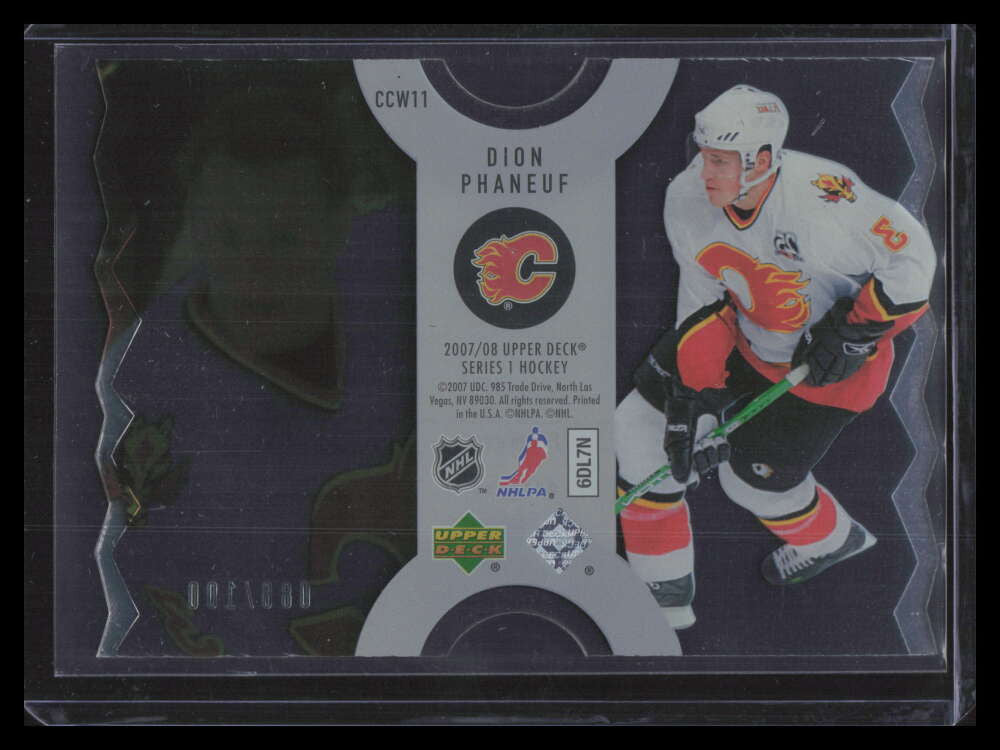 2007-08 Upper Deck Clear Cut Winners ccw11 Dion Phaneuf 88/100