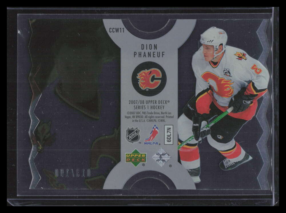2007-08 Upper Deck Clear Cut Winners ccw11 Dion Phaneuf 13/100