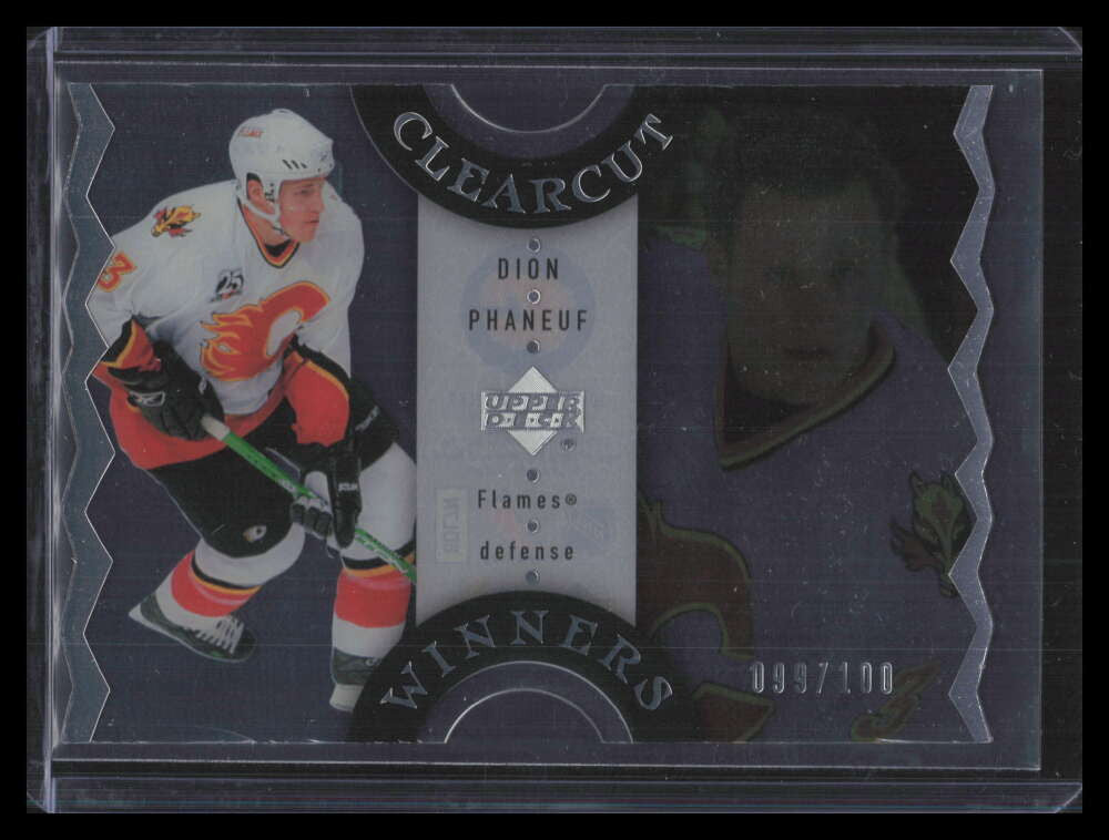 2007-08 Upper Deck Clear Cut Winners ccw11 Dion Phaneuf 99/100