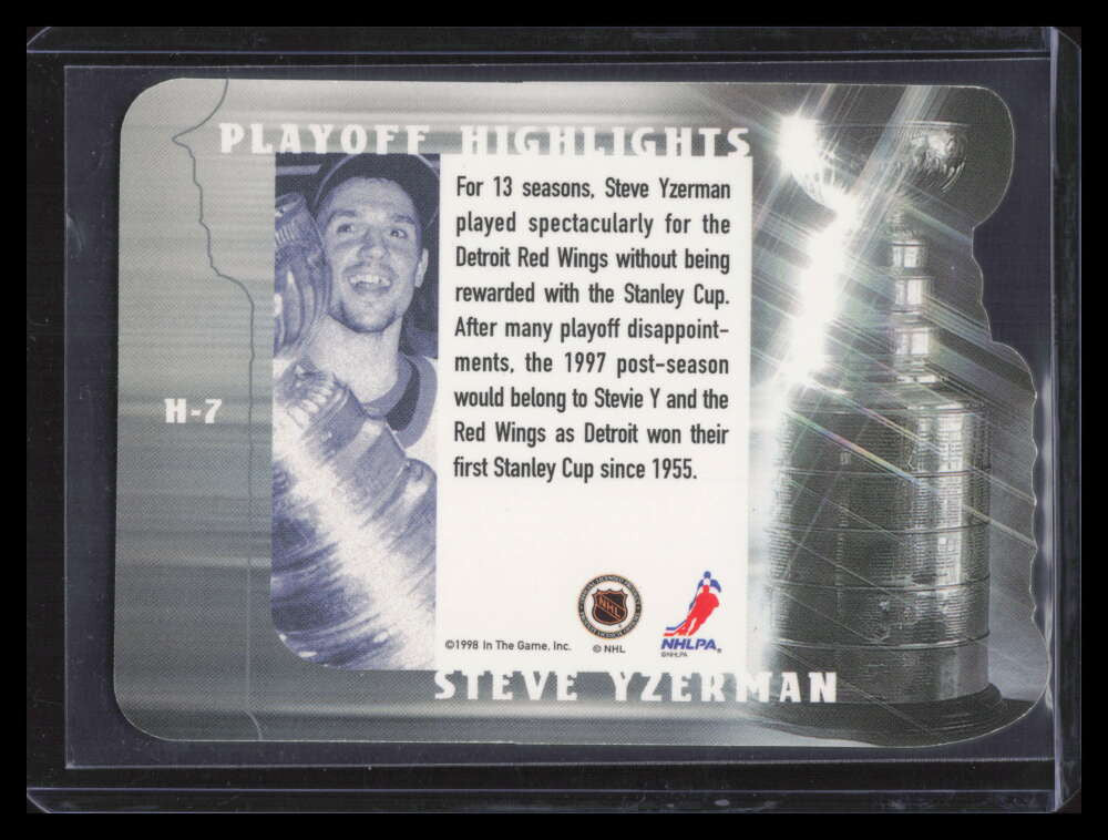 1998-99 Be A Player Playoff Highlights h7 Steve Yzerman 154523