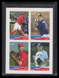 2004 Bazooka 4 on 1 Sticker 40 Stauffer Knott Hawksworth Yadier Molina RC 154541