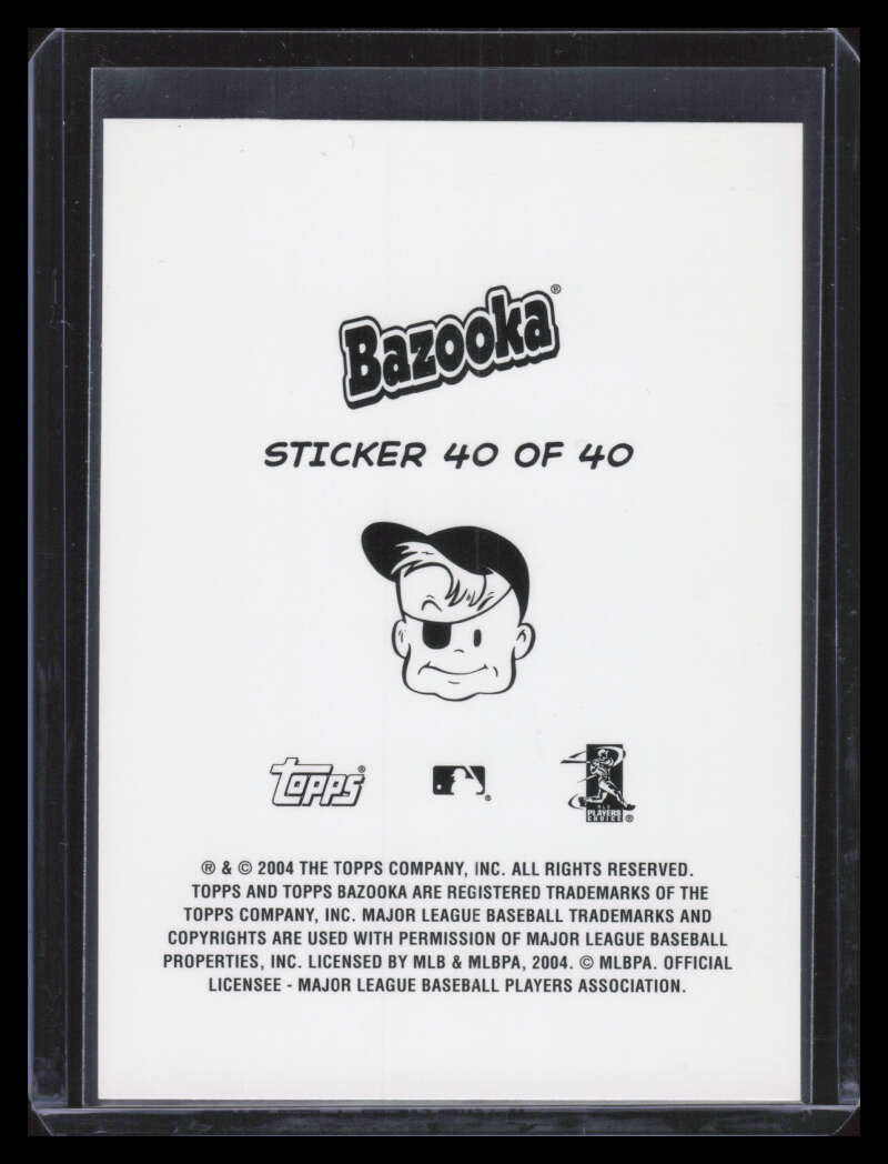 2004 Bazooka 4 on 1 Sticker 40 Stauffer Knott Hawksworth Yadier Molina RC 154542