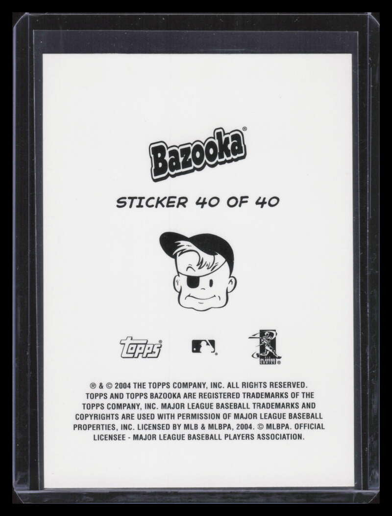 2004 Bazooka 4 on 1 Sticker 40 Stauffer Knott Hawksworth Yadier Molina RC 154543