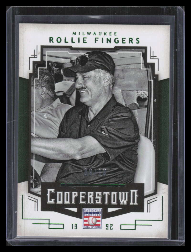 2015 Panini Cooperstown HOF Induction Green 85 Rollie Fingers 9/10