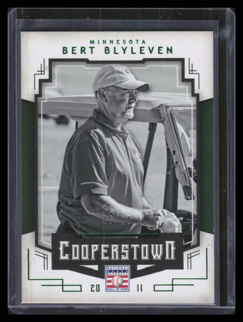 2015 Panini Cooperstown HOF Induction Green 7 Bert Blyleven 6/10