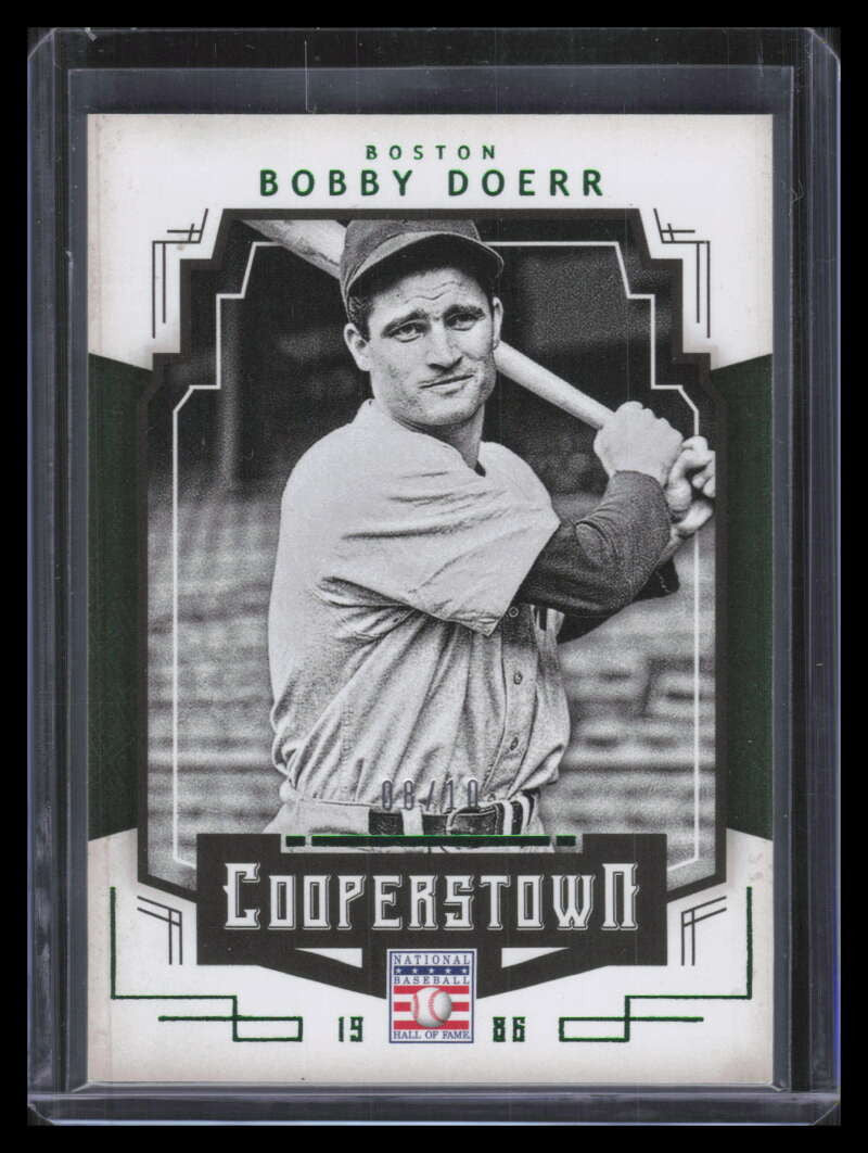 2015 Panini Cooperstown HOF Chronicles Green 14 Bobby Doerr 8/10