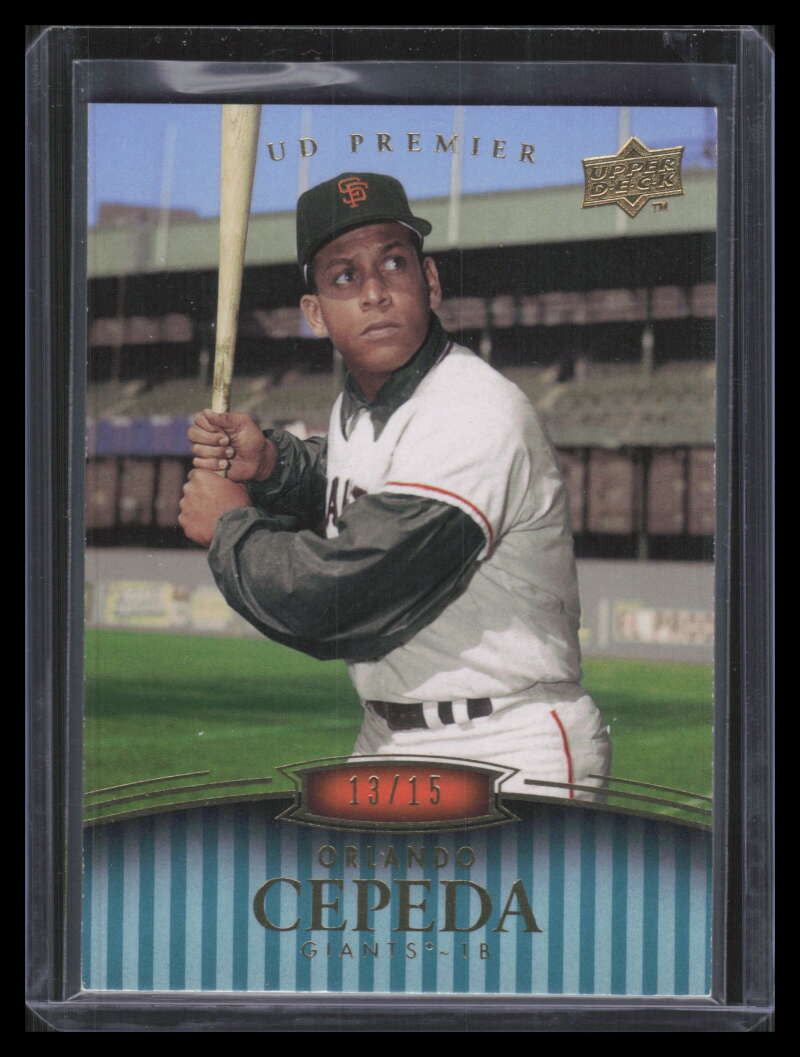 2008 Upper Deck Premier Blue 185 Orlando Cepeda 13/15