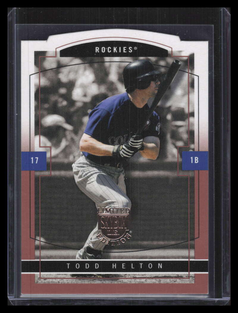 2004 SkyBox LE Photographer Proof 22 Todd Helton 9/25