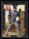 2001 Donruss Elite Primary Colors Yellow Die Cut pc6 Troy Glaus 38/75