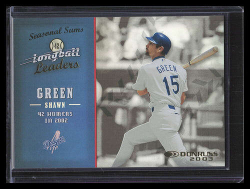 2003 Donruss Longball Leaders Seasonal Sums 9 Shawn Green 14/42