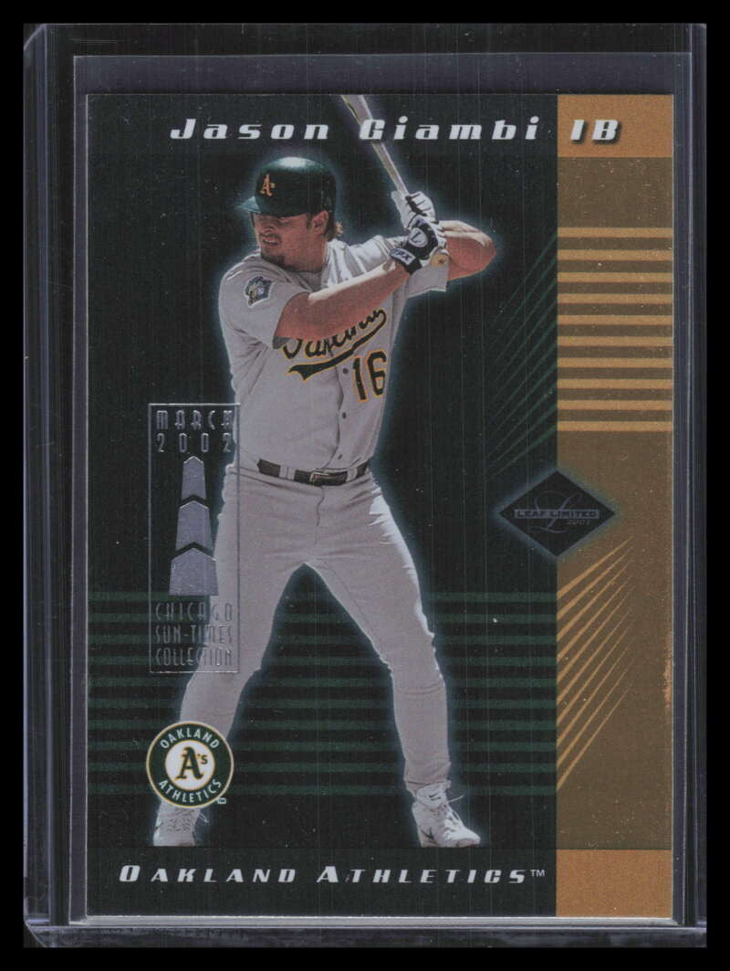 2001-02 Leaf Limited Chicago Collection 71 Jason Giambi 2/5