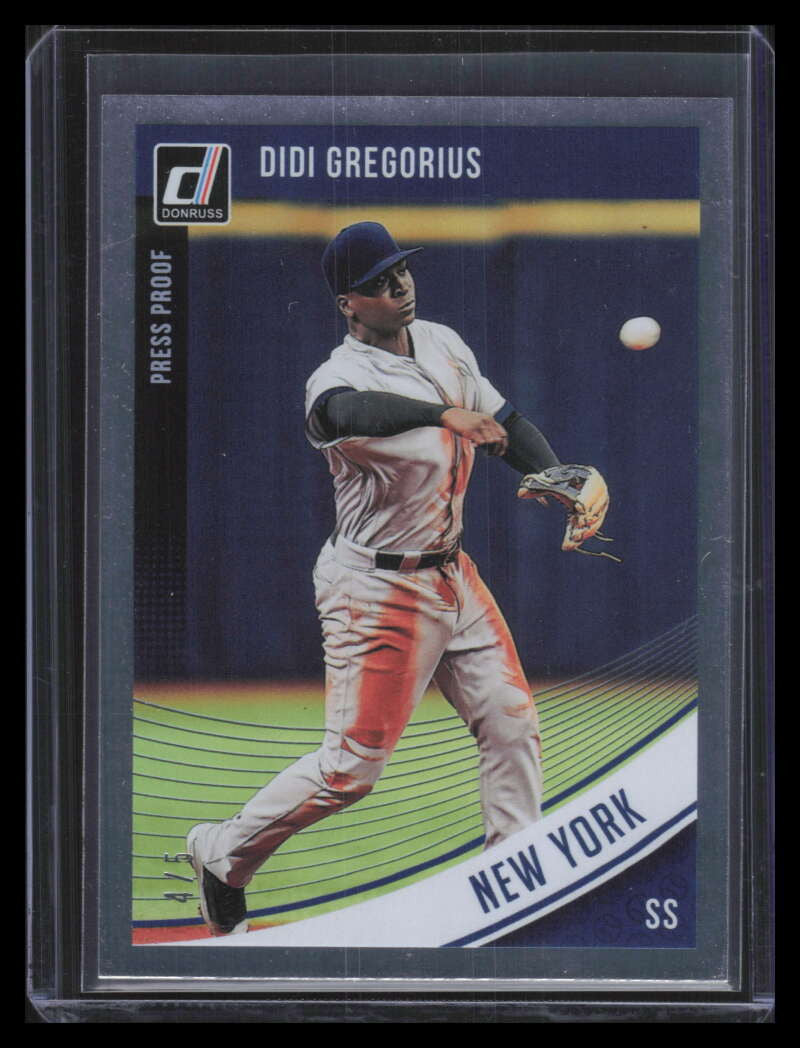 2018 Donruss Press Proof 130 Didi Gregorius 4/5