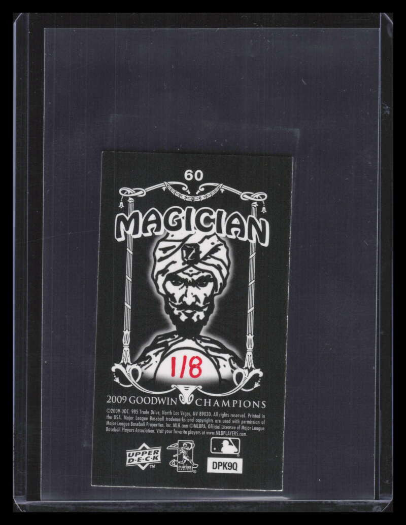 2009 UD Goodwin Champions Mini Black Border Magician Foil 60 Matt Garza 1/8