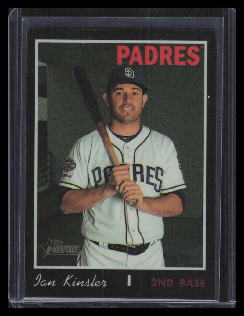 2019 Topps Heritage Chrome Black Refractor thc551 Ian Kinsler 12/69