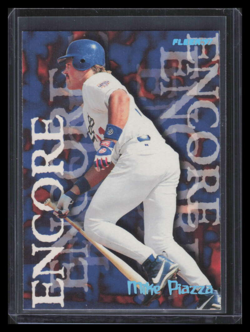 1997 Fleer Tiffany 712 Mike Piazza ENC Encore