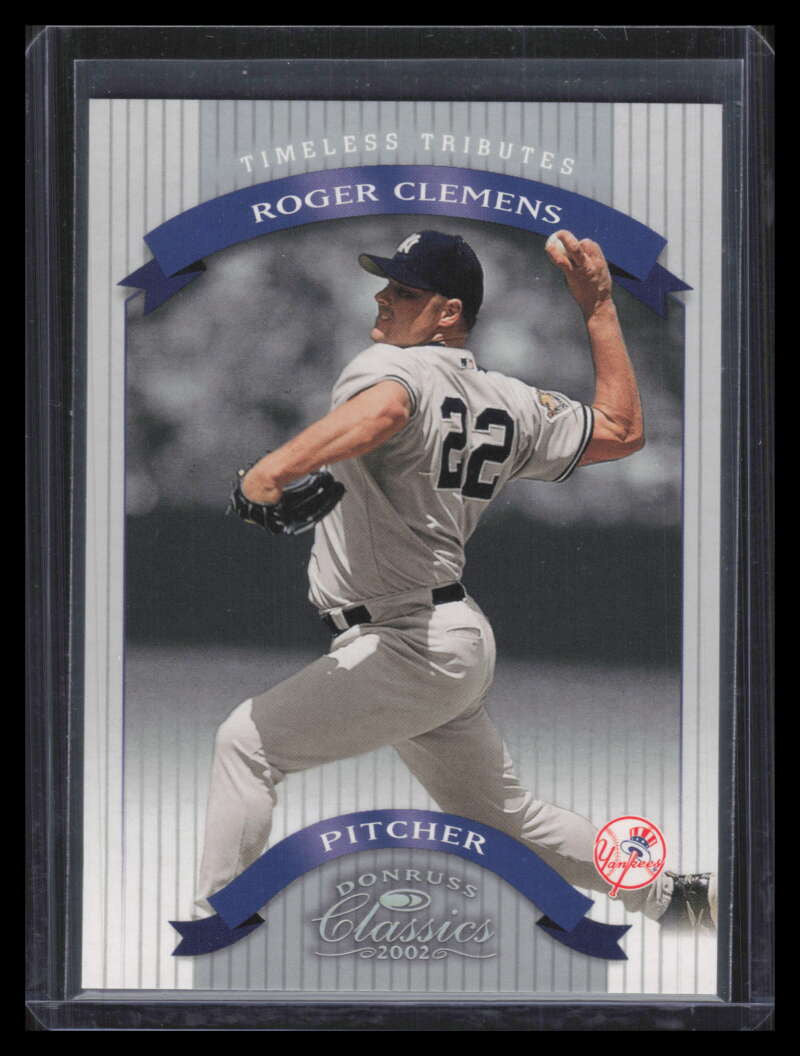 2002 Donruss Classics Timeless Tributes 22 Roger Clemens 74/100