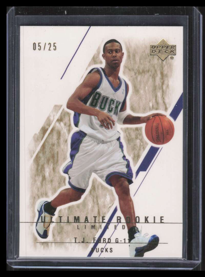 2003-04 Ultimate Collection Limited 117 T. J. Ford Rookie 5/25