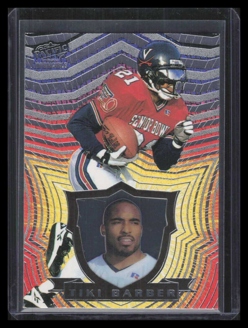 1997 Pacific Invincible Silver 95 Tiki Barber Rookie 154713