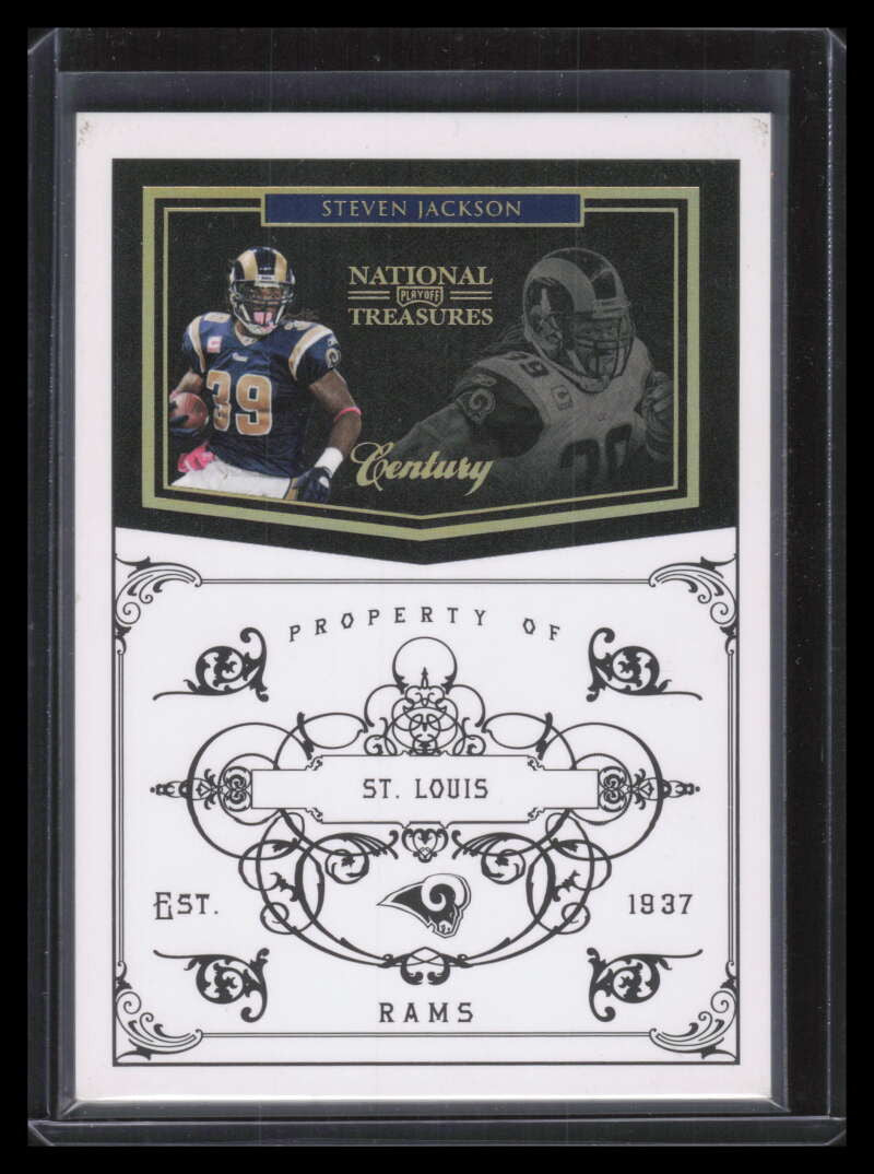 2010 Playoff National Treasures Century Gold 137 Steven Jackson 2/10