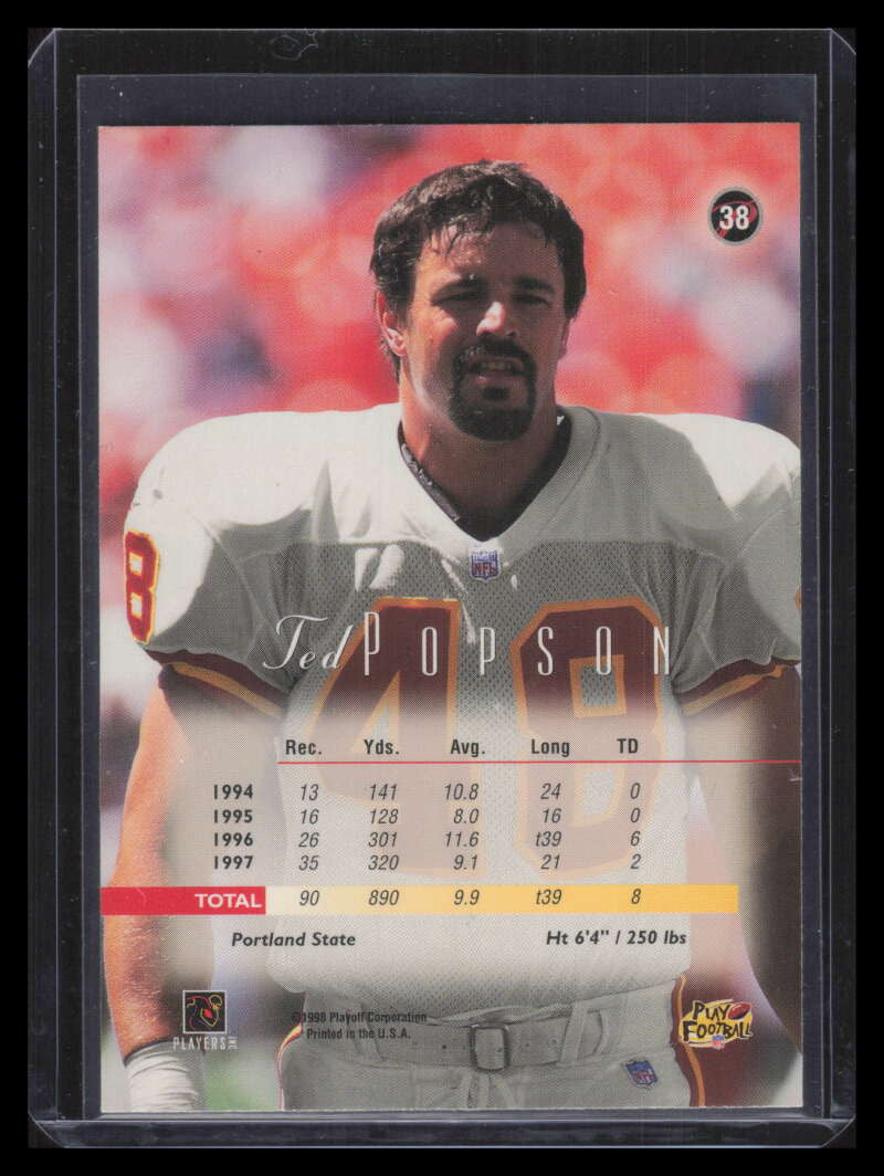 1998 Playoff Prestige 7-Eleven Blue 38 Ted Popson