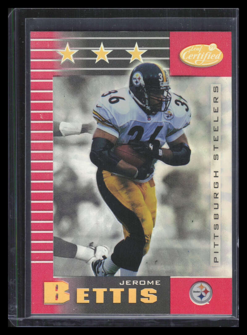 1999 Leaf Certified Mirror Red 170 Jerome Bettis