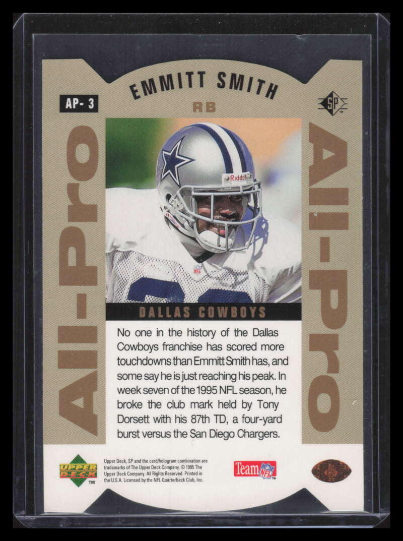 SOLD 179494 1995 SP All-Pros Gold ap3 Emmitt Smith