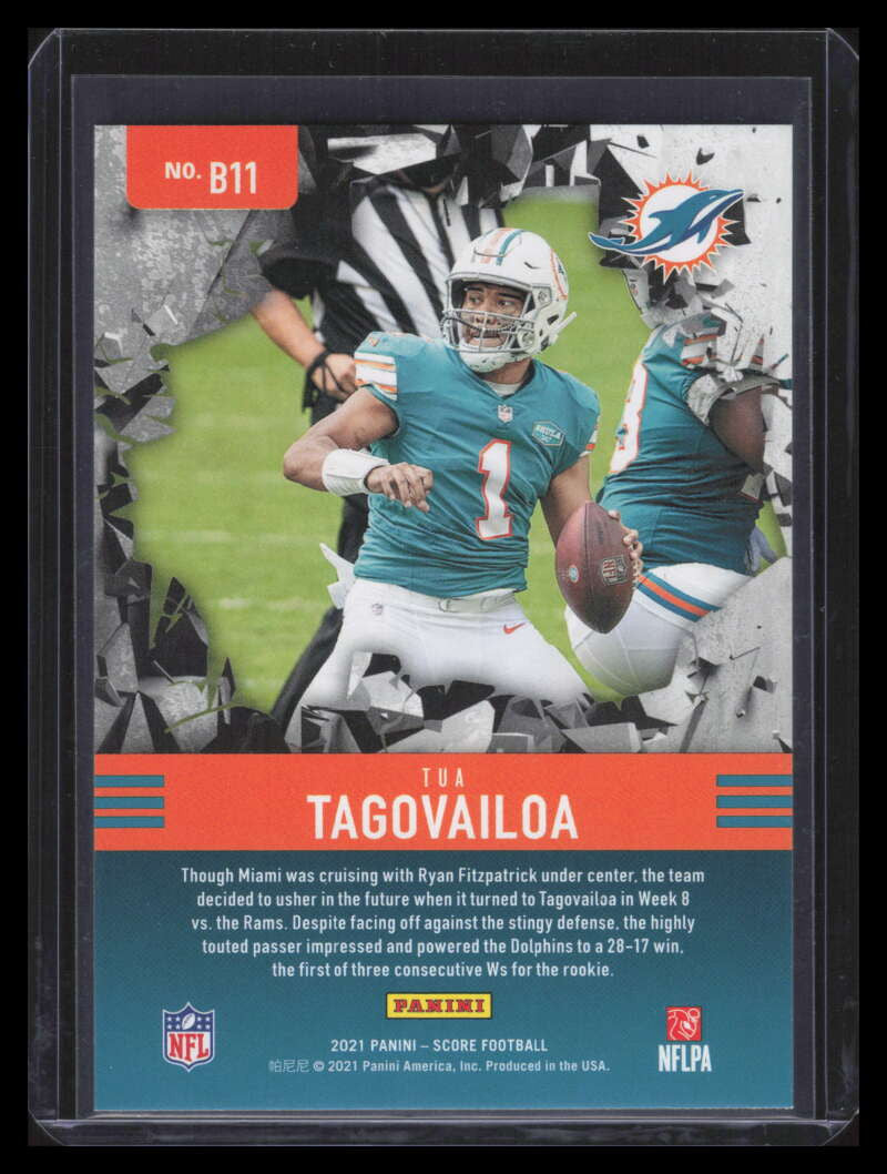 2021 Score Breakthrough Red Zone 11 Tua Tagovailoa 13/20