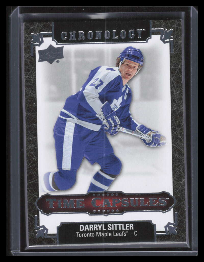 2018-19 Chronology Time Capsules Black tc11 Darryl Sittler 4/10 RIPPED