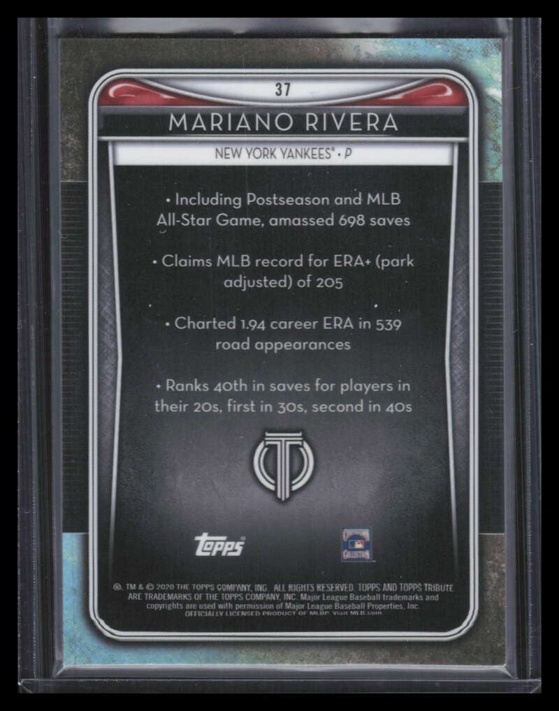 2020 Topps Tribute Purple 37 Mariano Rivera 35/50