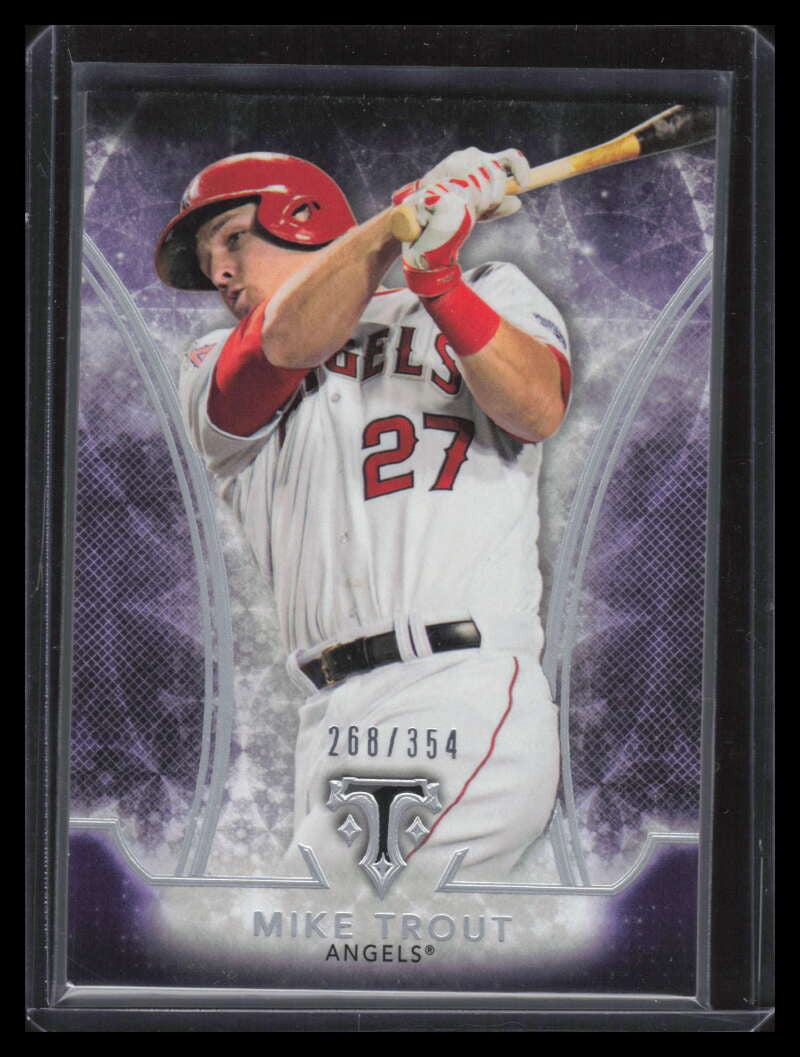 2015 Topps Triple Threads Amethyst 64 Mike Trout 268/354