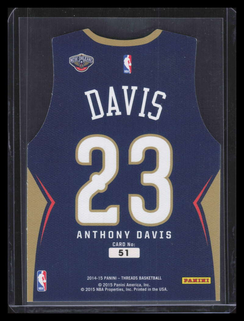 2014-15 Panini Threads Team Threads 51 Anthony Davis