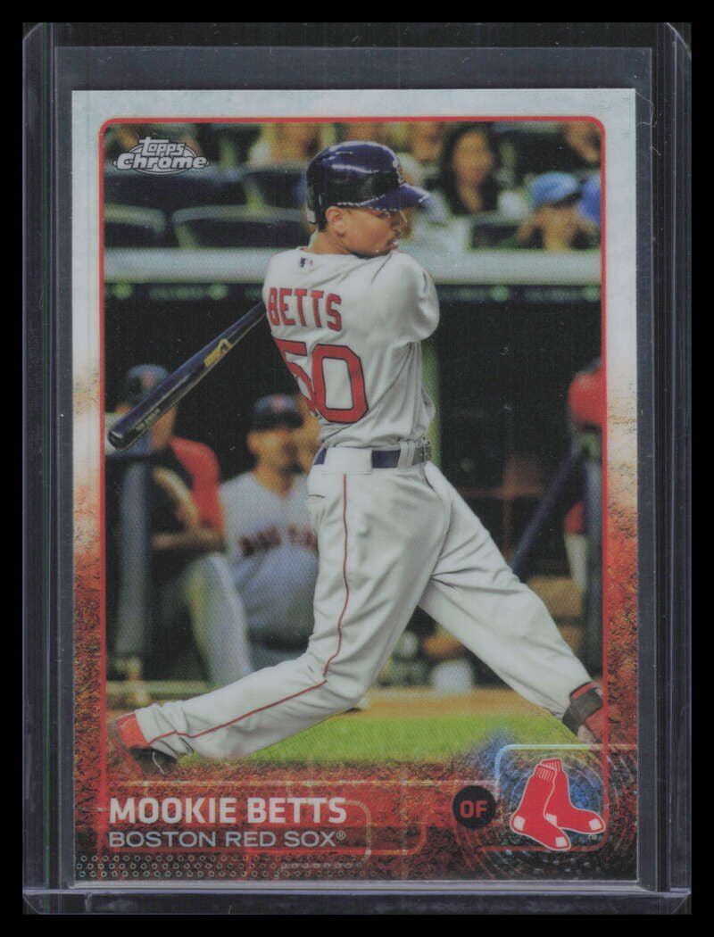 SOLD 179568 2015 Topps Chrome Refractor 67 Mookie Betts