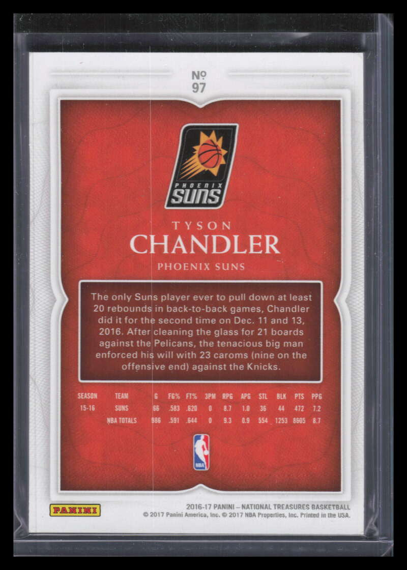 2016-17 Panini National Treasures Gold 97 Tyson Chandler 3/10
