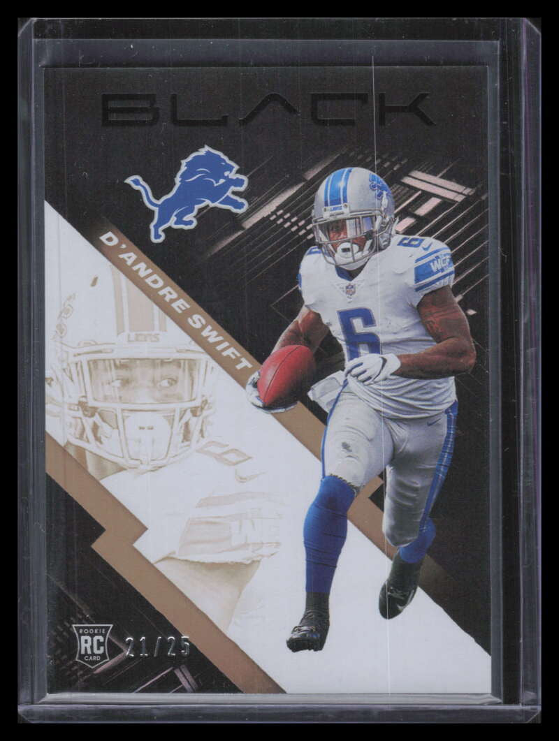 2020 Panini Black Copper 108 D'Andre Swift Rookie 21/25