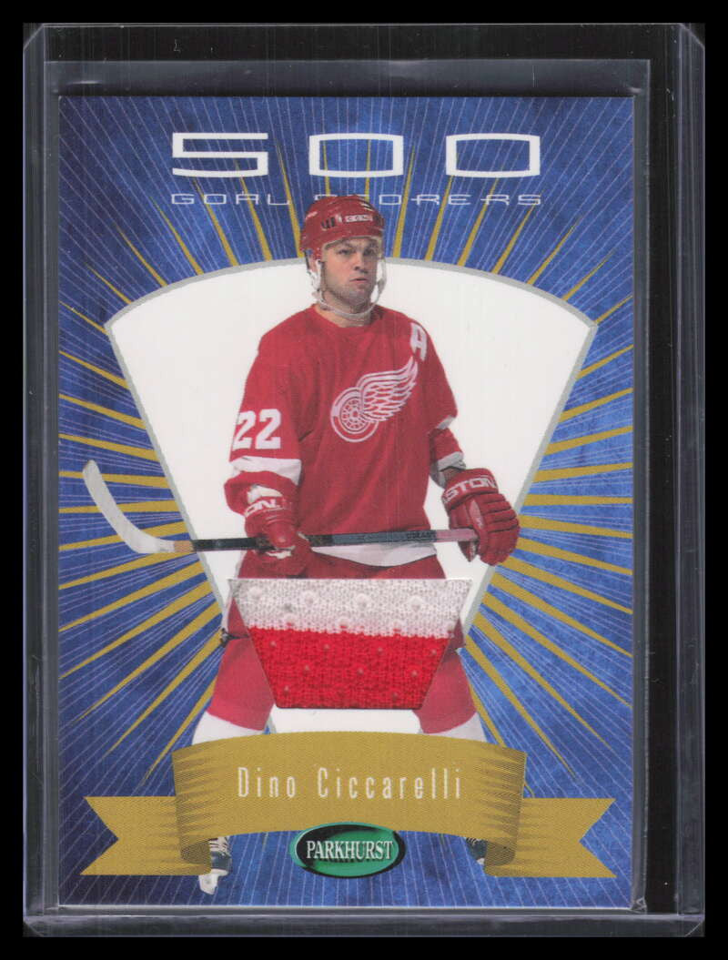 DELETE 179620 2001-02 Parkhurst 500 Goal Scorers pgs10 Dino Ciccarelli Jersey /80