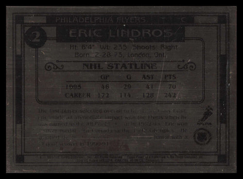 1994-95 Topps Finest Bronze 2 Eric Lindros
