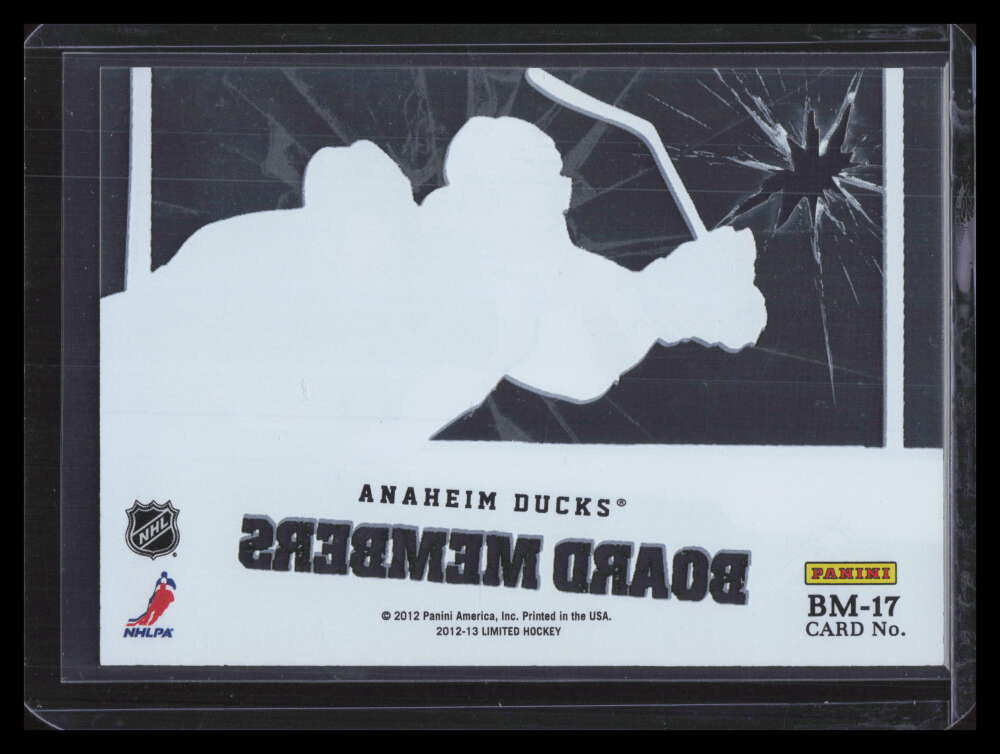 2012-13 Limited Board Members Die Cut 17 Ryan Getzlaf 17/25