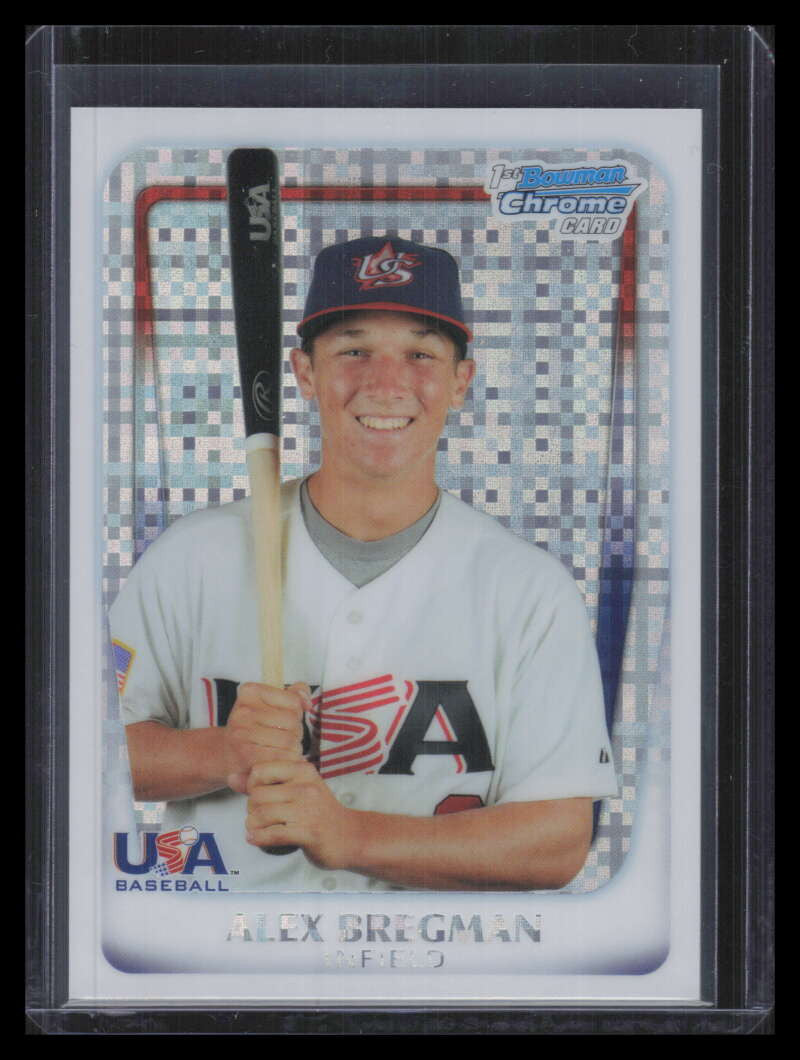 2011 Bowman Chrome 18u USA National Team X-Fractor 18u2 Alex Bregman RC 221/299