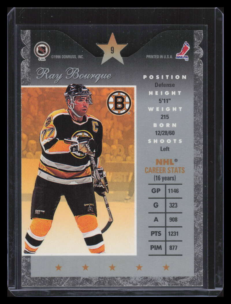 1995-96 Donruss Elite Die Cuts 9 Ray Bourque /500 155025