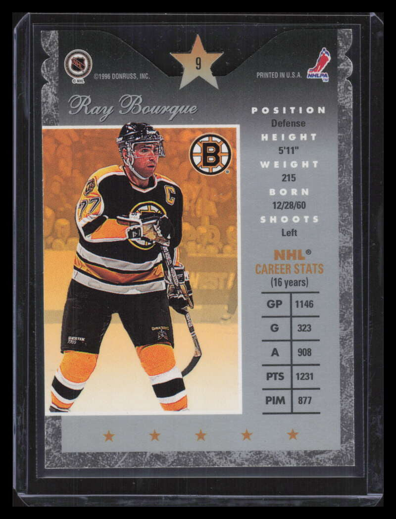 1995-96 Donruss Elite Die Cuts 9 Ray Bourque /500 155027