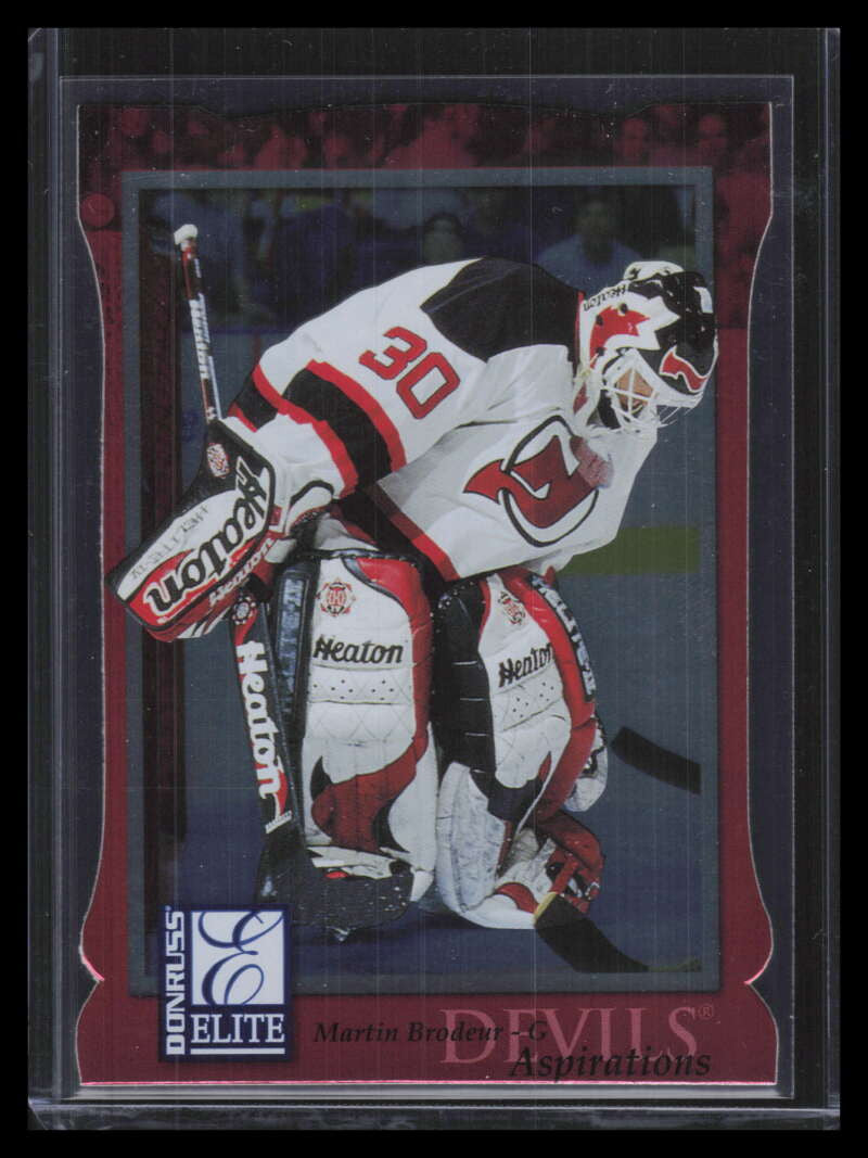 1997-98 Donruss Elite Aspirations 8 Martin Brodeur /750