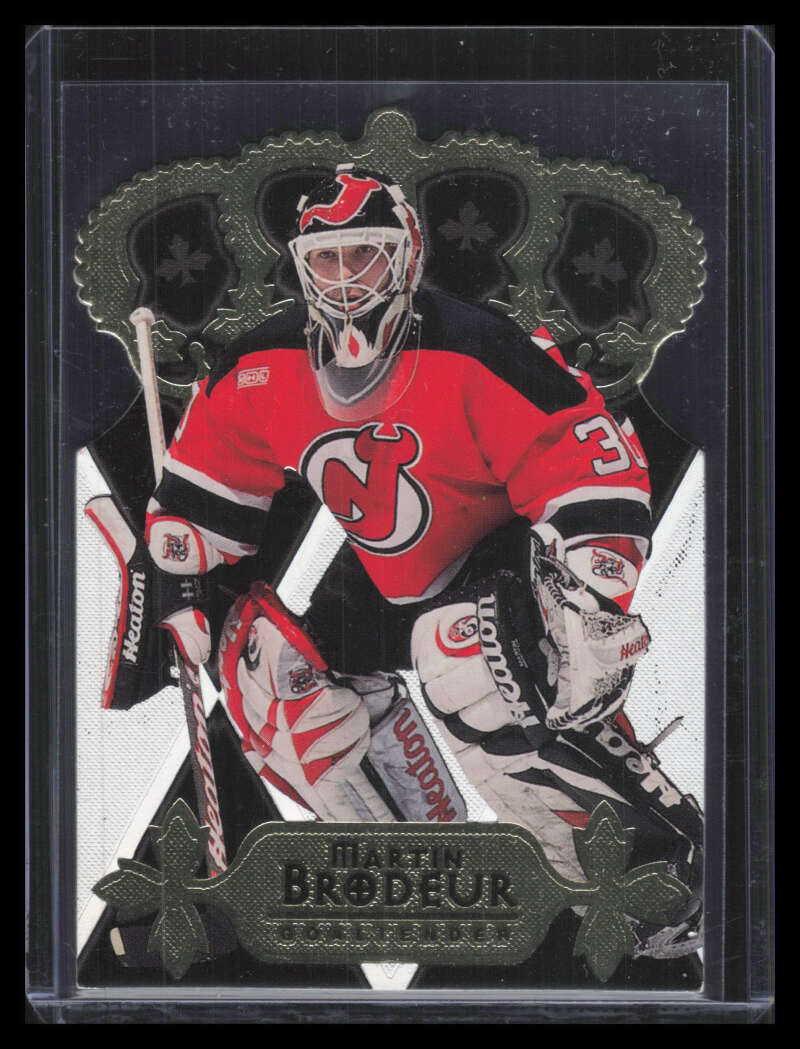 2000-01 Pacific Gold Crown Die Cuts 18 Martin Brodeur